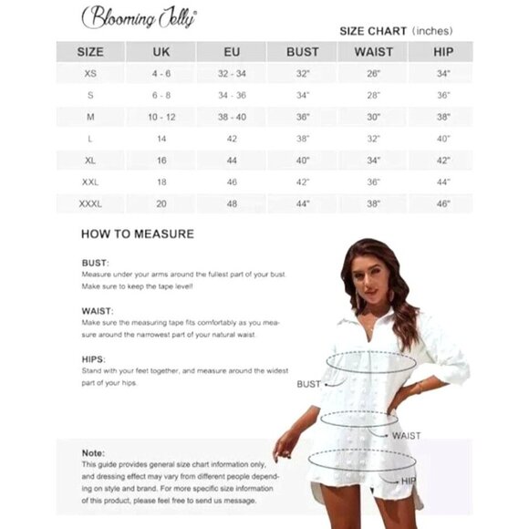 Blooming Jelly Women's Beach Cover Up Summer Dress V-Neck Navy Blue Medium NWT - Picture 6 of 8